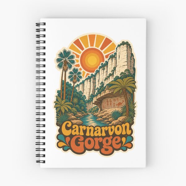 Item preview, Carnarvon Gorge Australia Travel Souvenir - Retro Illustration designed and sold by VisualArtsOasis.