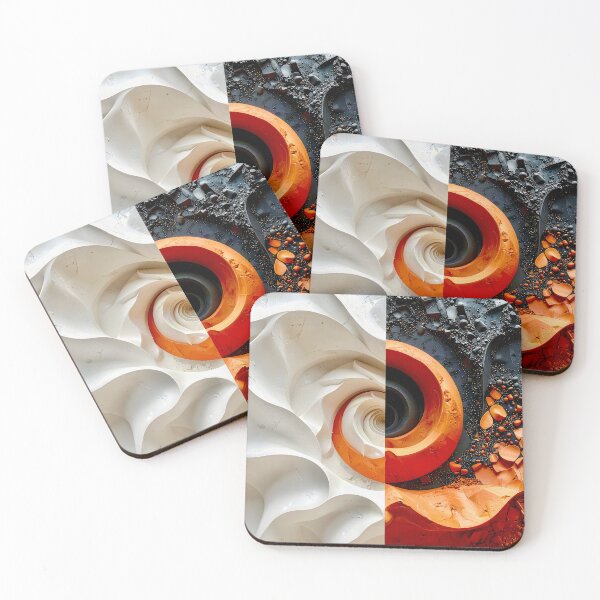 Item preview, Duality of White Plaster and Terracotta Slate designed and sold by Vicky Brago-Mitchell®.