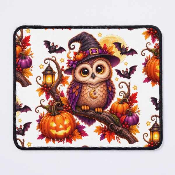 Item preview, Cute Halloween Owl – Magical Pumpkin Night designed and sold by Clothes With Smiling Animals Walt Gral.