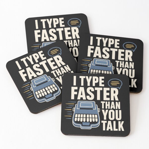 Item preview, I Type Faster Than You Talk Funny Stenographer Gift designed and sold by DreamLayerStudio.