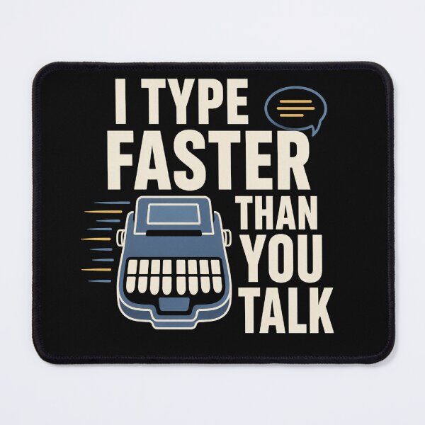 Item preview, I Type Faster Than You Talk Funny Stenographer Gift designed and sold by DreamLayerStudio.