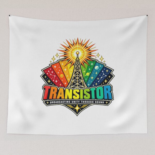 Item preview, Transistor Sunrise Broadcast Tower Retro Art designed and sold by Dresut.