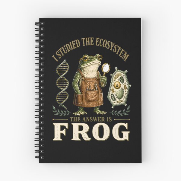 Item preview, I Studied Environment Solution Frog Vintage Life Science designed and sold by LeSoniPapaPrint.