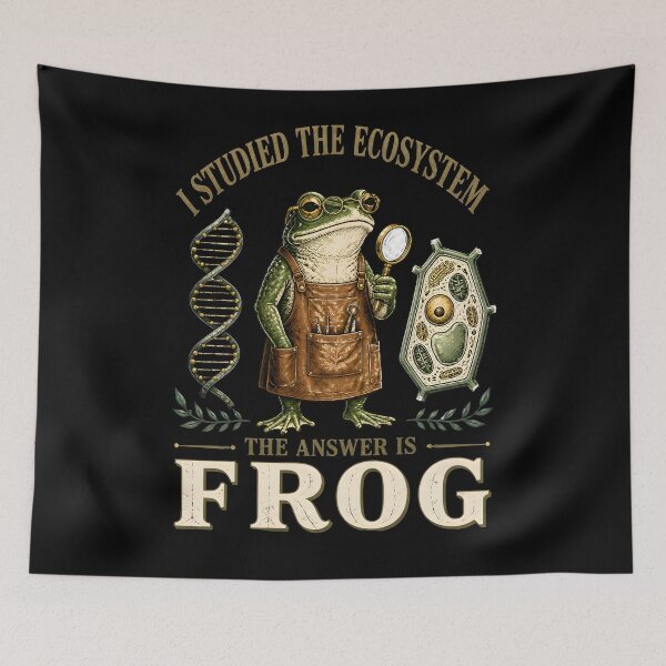 Item preview, I Studied Environment Solution Frog Vintage Life Science designed and sold by LeSoniPapaPrint.
