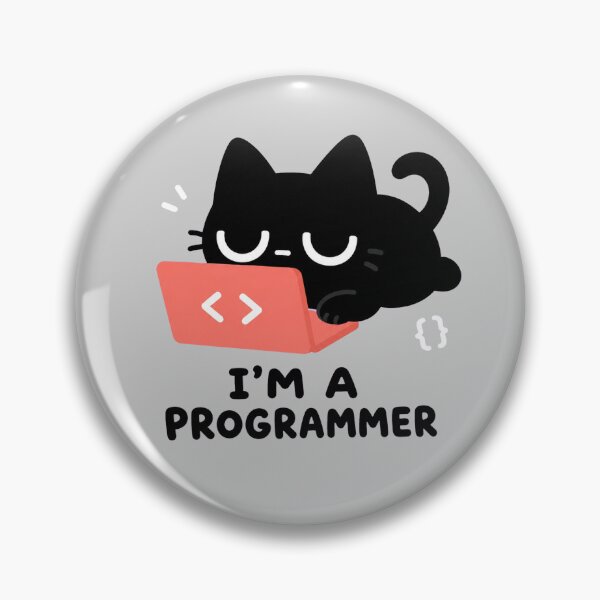Artikelvorschau, Niedliche schwarze Katze Programmierer Ich bin ein Programmierer entworfen und verkauft von SayMaria.