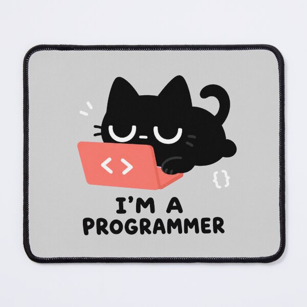 Item preview, Cute Black Cat Programmer Im A Programmer designed and sold by SayMaria.