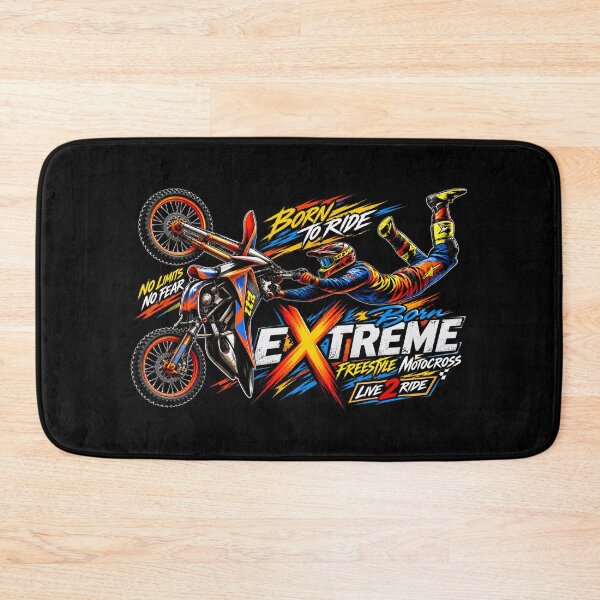 Item preview, Extreme Freestyle Motocross Rider – Born to Ride Dirt Bike designed and sold by widodosaragih.