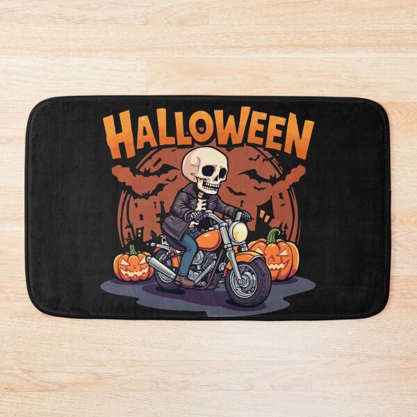 Item preview, Halloween Skeleton Biker | Funny Skull Motorcycle Rider | Spooky Halloween Design designed and sold by MariMarArt.