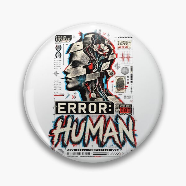 Item preview, ERROR HUMAN Cyber Grunge Streetwear designed and sold by EvergreenPark - Tee Studio.