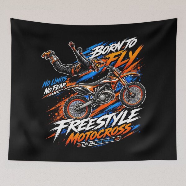 Item preview, freestyle motocross born to fly designed and sold by widodosaragih.