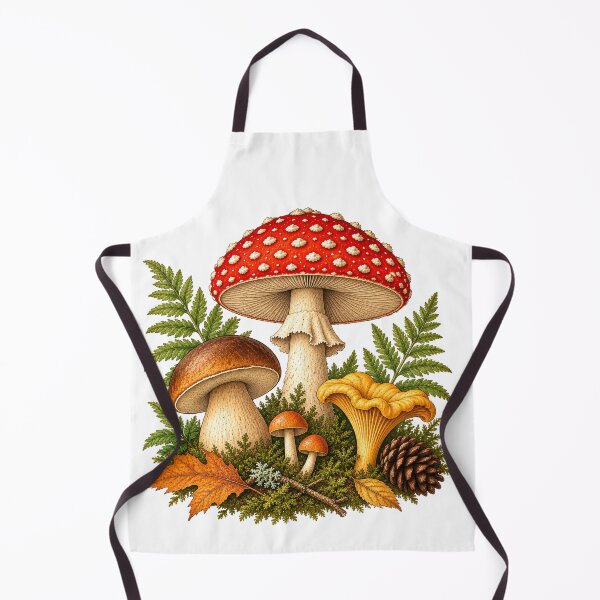 Item preview, Vintage Forest Mushrooms designed and sold by Zeewind.