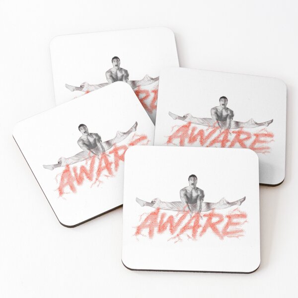Item preview, AWARE - Vintage 80s Martial Arts Poster - JCVD Split Jump - Grunge Halftone Design designed and sold by Wawan35200.