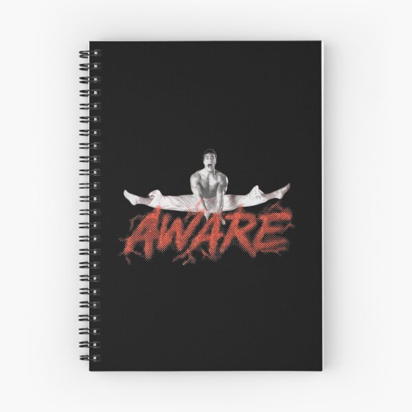 Item preview, AWARE - Vintage 80s Martial Arts Poster - JCVD Split Jump - Grunge Halftone Design designed and sold by Wawan35200.