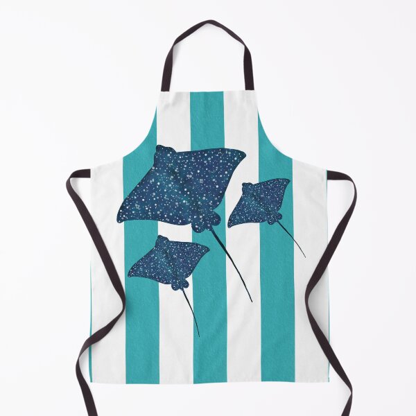 Item preview, Manta rays and turquoise stripes designed and sold by Ana Gorozpe.