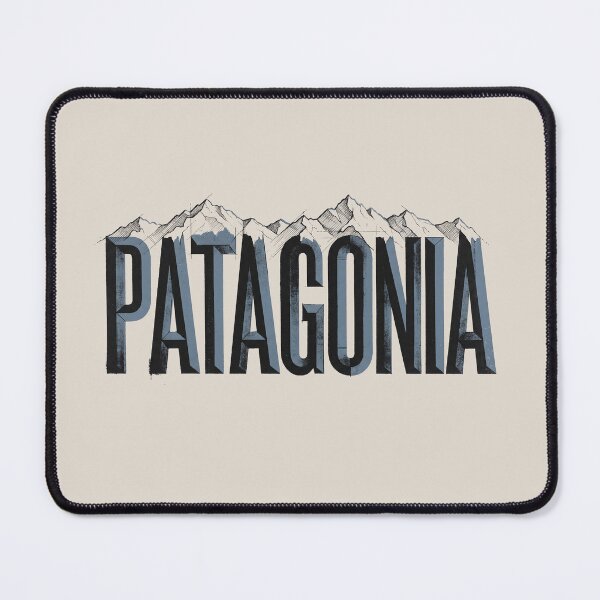 Item preview, Patagonia Mountains Hand Drawn Vintage Typography Graphic designed and sold by KiwiRider.