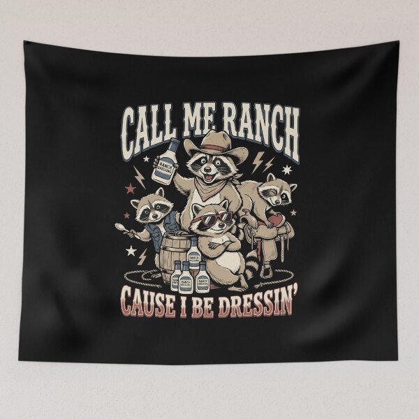 Item preview, Call Me Ranch Cause I Be Dressing Funny Raccoon Meme designed and sold by MOONE FLOWER.