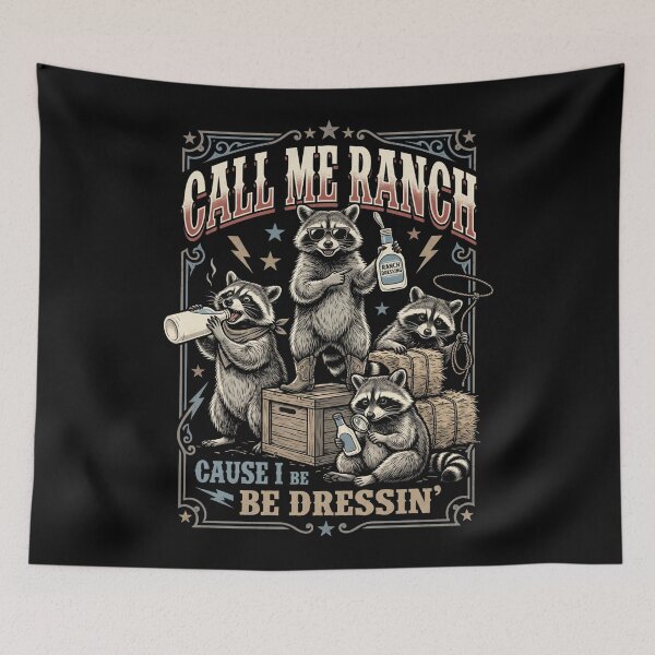 Item preview, Call Me Ranch Cause I Be Dressing Funny Raccoon Meme designed and sold by MOONE FLOWER.