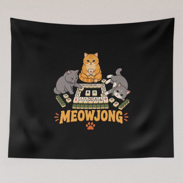 Item preview, Meowjong cats designed and sold by Konvero.