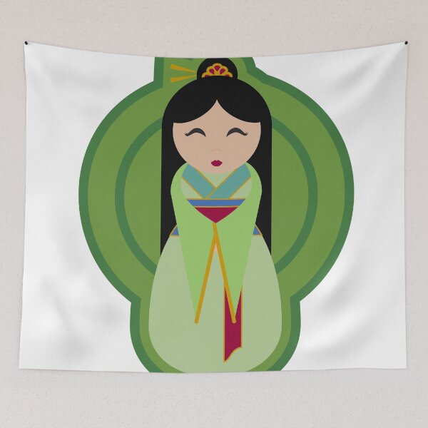 Item preview, Cute Hanfu Girl Illustration | Minimalist Asian Character Art designed and sold by Lauren Visual Arts.