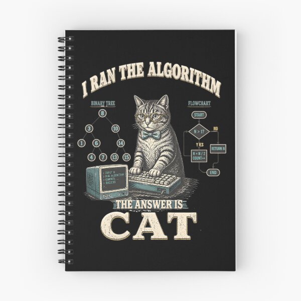 Item preview, I Ran The Algorithm Solution The Answer Is Cat Scientific Kitten Vintage Apparel designed and sold by LeSoniPapaPrint.