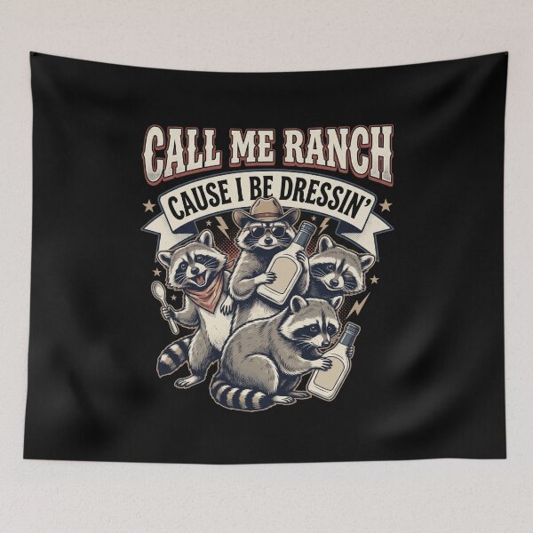 Item preview,  Call Me Ranch Cause I Be Dressing Funny Raccoon Meme designed and sold by MOONE FLOWER.