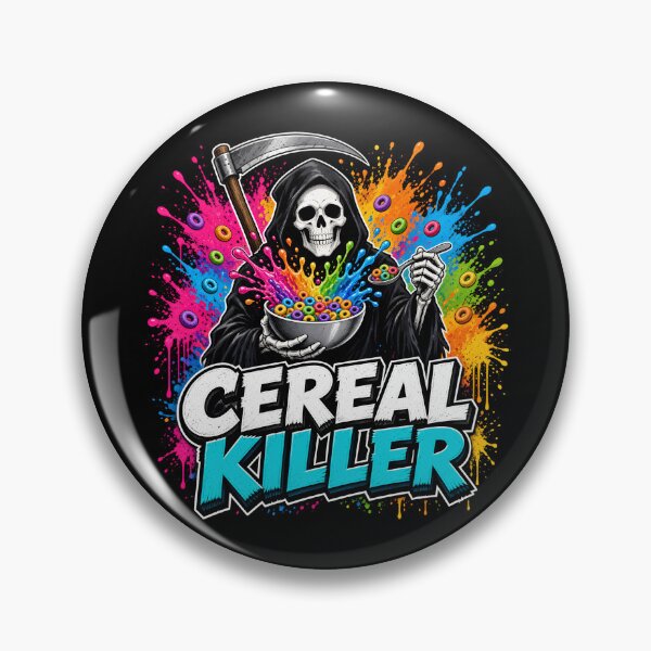 Item preview, Cereal Killer Grim Reaper Funny Breakfast Pun designed and sold by TshirtsOnline-.
