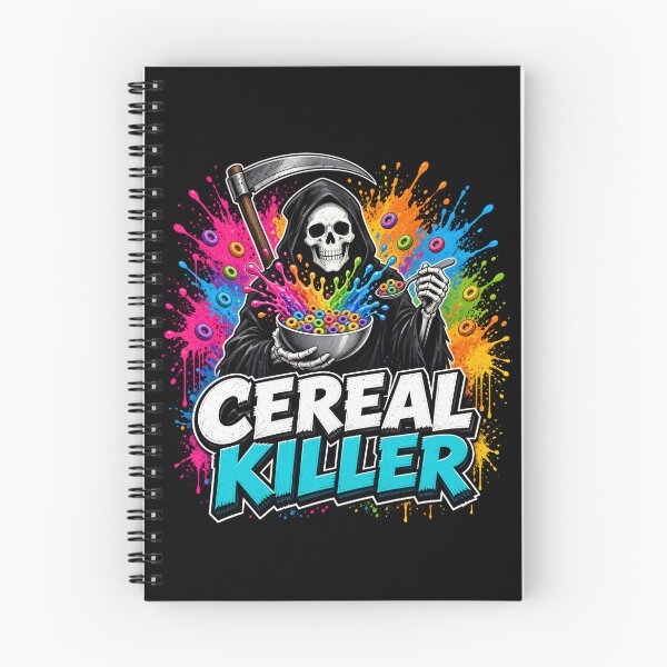 Item preview, Cereal Killer Grim Reaper Funny Breakfast Pun designed and sold by TshirtsOnline-.