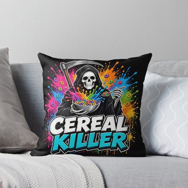 Item preview, Cereal Killer Grim Reaper Funny Breakfast Pun designed and sold by TshirtsOnline-.
