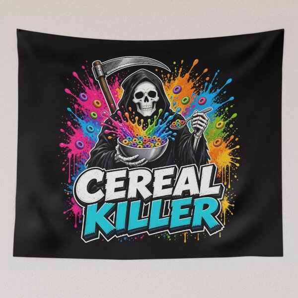 Item preview, Cereal Killer Grim Reaper Funny Breakfast Pun designed and sold by TshirtsOnline-.