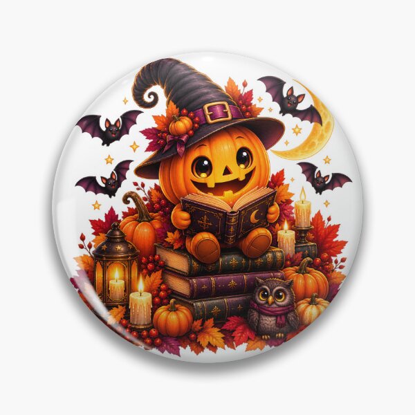 Item preview, Pumpkin Book Lover – Cute Halloween Reading Design designed and sold by Clothes With Smiling Animals Walt Gral.