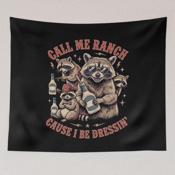 Item preview, Call Me Ranch Cause I Be Dressing Funny Raccoon Meme designed and sold by MOONE FLOWER.