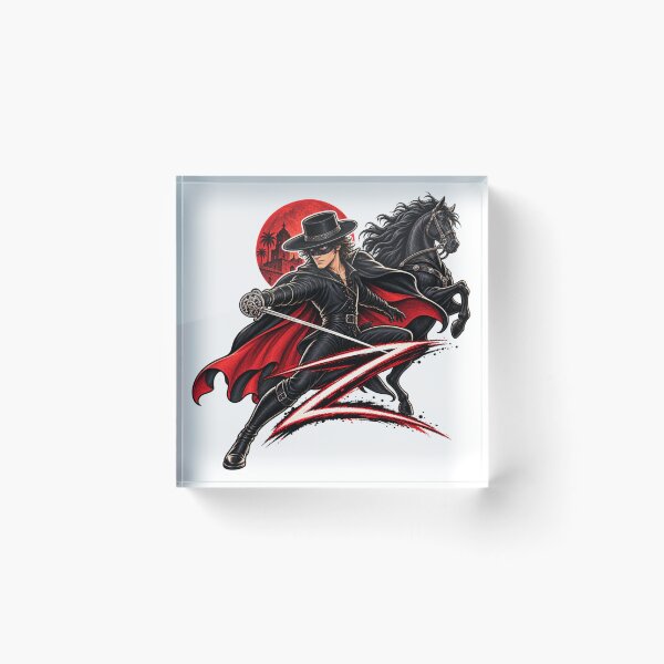 Artikelvorschau, Zorro Masked Vigilante Sticker Fan Art entworfen und verkauft von Mystic Wild Studio.