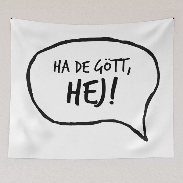 Item preview, Ha de gött, HEJ (svart) designed and sold by HallFlabben.