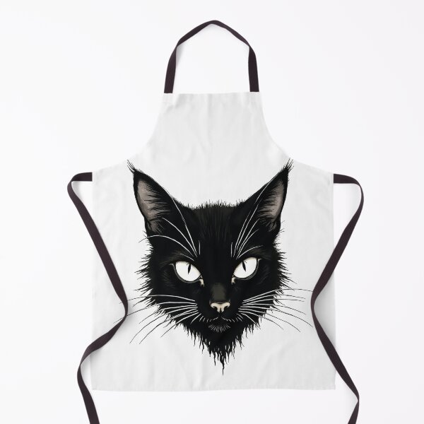Item preview, Sketched black cat with white whiskers designed and sold by Prints by Mat.
