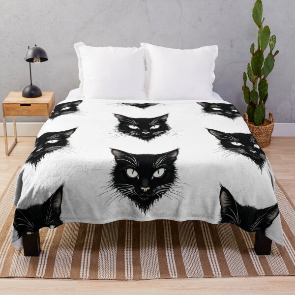Item preview, Sketched black cat with white whiskers designed and sold by Prints by Mat.