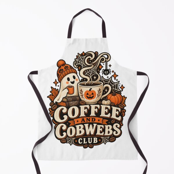 Item preview, Coffee and Cobwebs Club - Retro Halloween Coffee designed and sold by Xnuery.