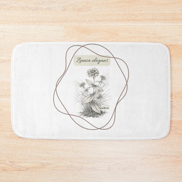 Item preview, Zinnia elegans, delicate PanaluPrint in botanical style designed and sold by PanaluPrint .
