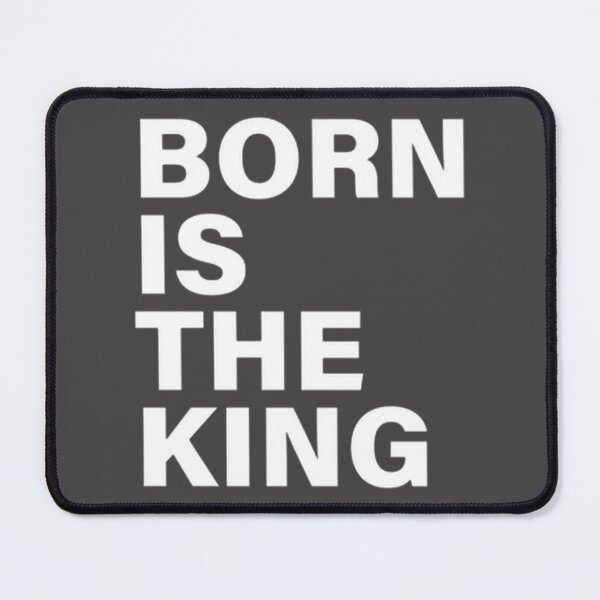 Item preview, Born Is The King Royal Gold Crown Typography Minimalist Design | Perfect Gift For You And Friends designed and sold by RainbowPawzies.