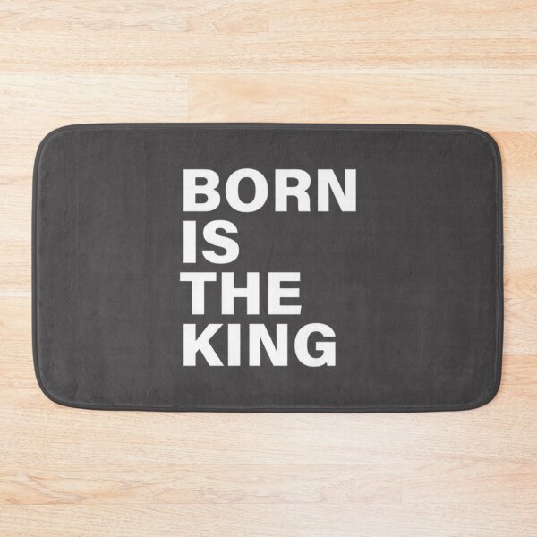 Item preview, Born Is The King Royal Gold Crown Typography Minimalist Design | Perfect Gift For You And Friends designed and sold by RainbowPawzies.