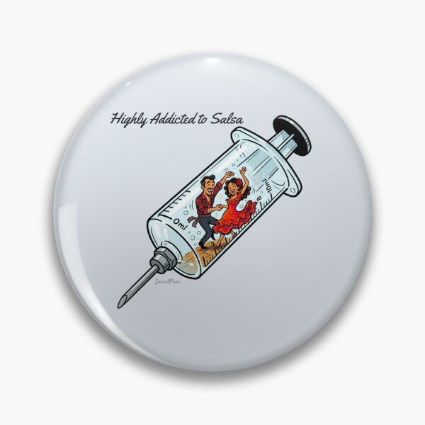 Item preview, Highly Addicted to Salsa Funny Syringe - Latin Dance Ironic Pun designed and sold by SmartPuns.