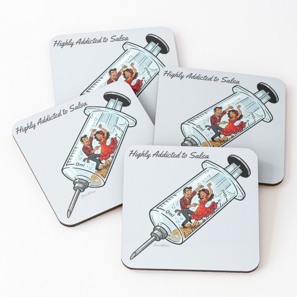 Item preview, Highly Addicted to Salsa Funny Syringe - Latin Dance Ironic Pun designed and sold by SmartPuns.
