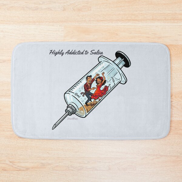 Item preview, Highly Addicted to Salsa Funny Syringe - Latin Dance Ironic Pun designed and sold by SmartPuns.