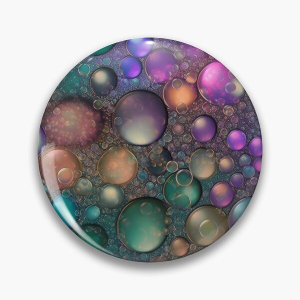 Item preview, Iridescent Bubbles Abstract Metallic Seamless Pattern designed and sold by pinkal.