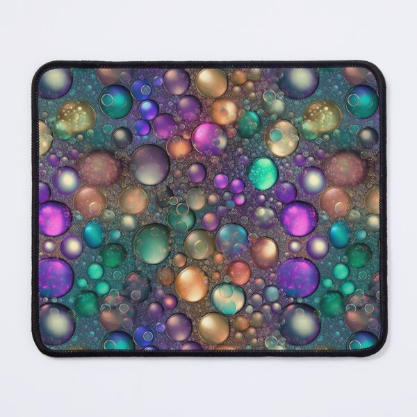 Item preview, Iridescent Bubbles Abstract Metallic Seamless Pattern designed and sold by pinkal.