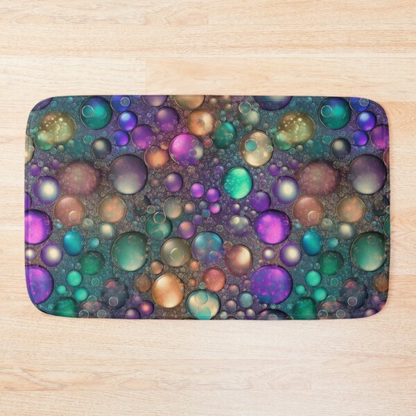 Item preview, Iridescent Bubbles Abstract Metallic Seamless Pattern designed and sold by pinkal.