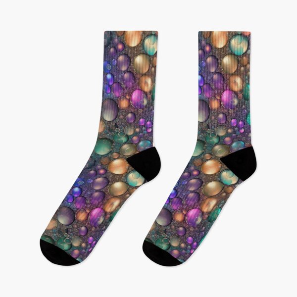 Item preview, Iridescent Bubbles Abstract Metallic Seamless Pattern designed and sold by pinkal.