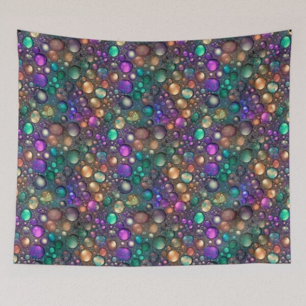 Item preview, Iridescent Bubbles Abstract Metallic Seamless Pattern designed and sold by pinkal.