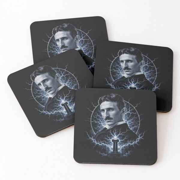 Item preview, Nikola Tesla Lightning Energy Portrait designed and sold by Owcomm.