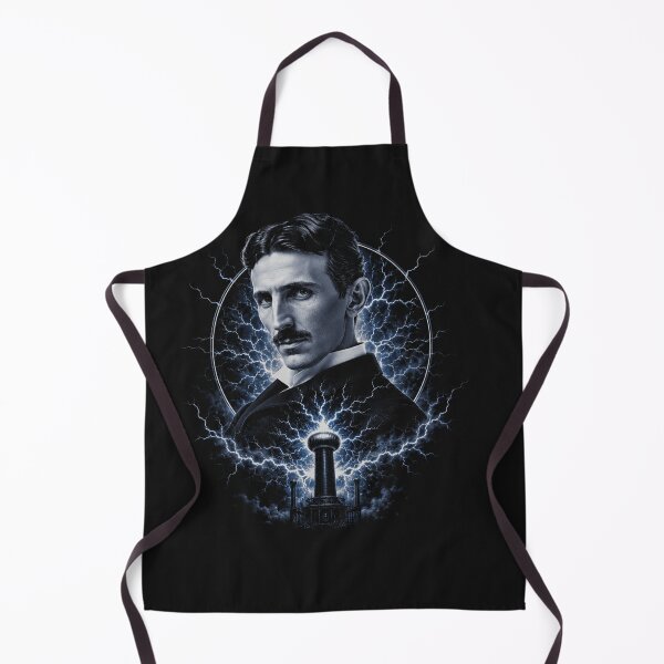 Item preview, Nikola Tesla Lightning Energy Portrait designed and sold by Owcomm.