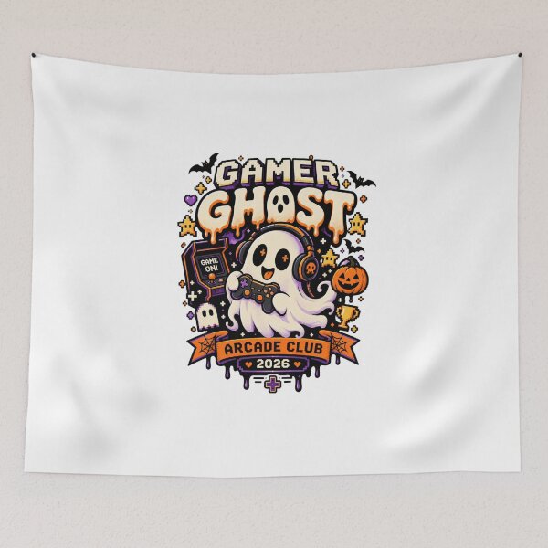 Item preview, Gamer Ghost Arcade Club - Spooky Gaming Halloween designed and sold by Xnuery.